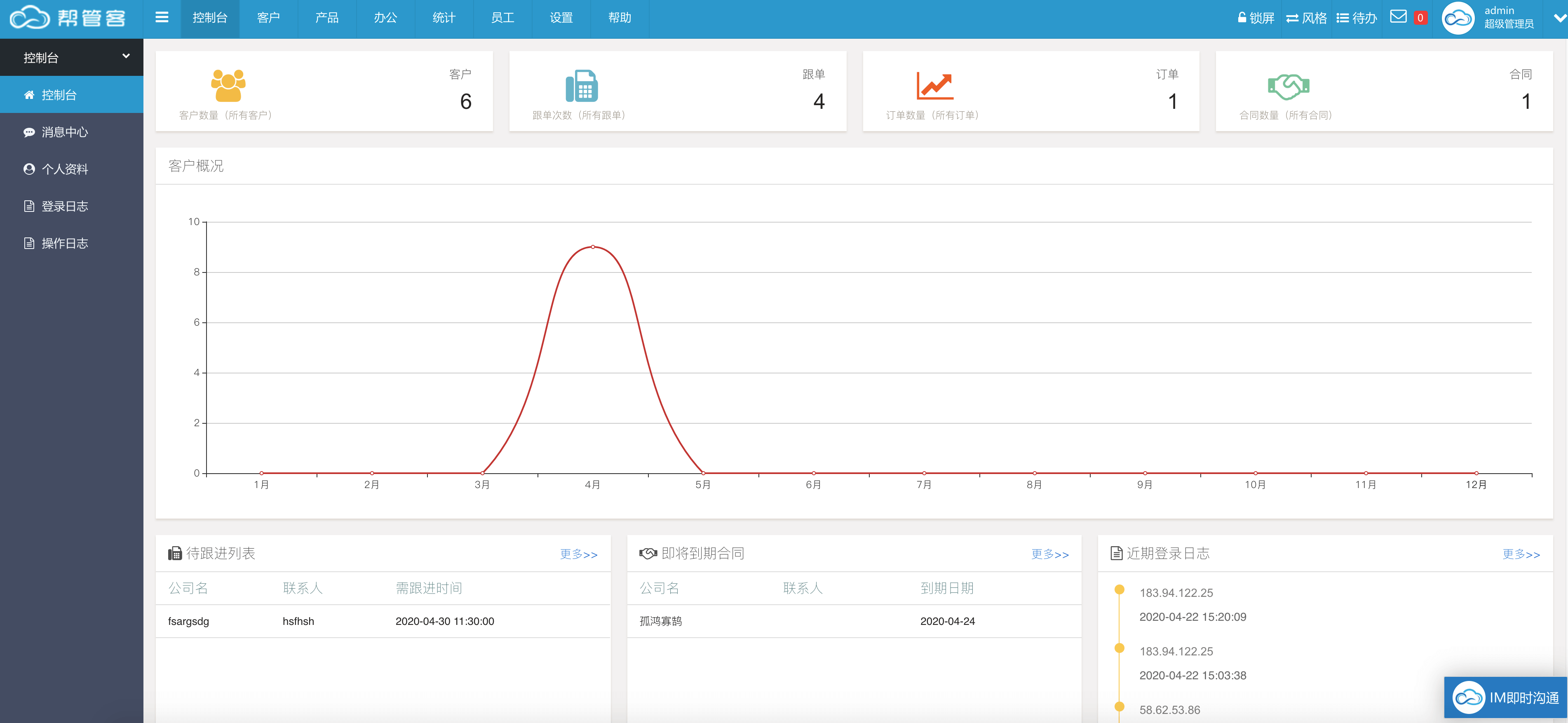 帮管客crm2020免费版